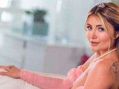 最高, ブロンド, 目瞪口呆, 手コキする, 自然山雀, 一人, ティーン, オッパイの