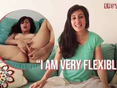 Braunhaarige, Frau, Fingern, Deutsch, Hardcore, Hd, Natürlichen titten, Solo