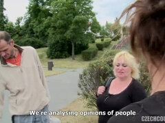 Brunetka, Striekanie semena, Českej, Skupina, Vonku, Na verejnosti, Swingers, Teenka