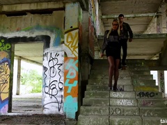 Fully clothed bossy bitch gets fucked