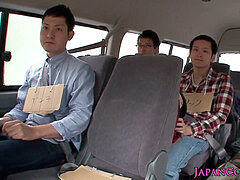 Asiatisk, Gangbang, Japansk, Läder, Offentlig