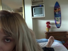 Anaal, Blond, Pijpbeurt, Vingeren, Voetbeurt, Olie, Orgasme, Tieten likken