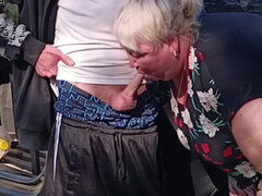 A Neighbor Holds My Dick While I Pee and Then Sucks It