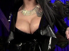 Norte americano a, Peitos grandes, Mulher dominante, Látex, Lingerie, Mãe gostosa, Amante, Meias finas