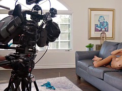 ブロンド, イギリス人, 捕まる, ぽちゃ, 指いじり, 下着, オナニー, 淫乱熟女