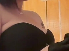 Βρετανός, Γυναικεία επιβολή, Τακούνια, Σπιτικό, Δαντέλα, Ερωμένη, Στραπον