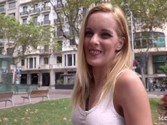 GERMAN SCOUT - MILF tricked Tiny shy Girl Agatha to Sex at Fake Model Job Casting