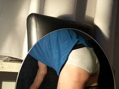 Enthousiasteling, Grote lul, Travestiet, Europees, Masturbatie, Mager, Alleen, Zweeds