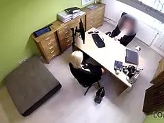 Loan4k. porno audition is performed in loan office by naughty agent