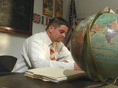 Asiatisk, Avsugning, Brunett, Sperma shot, Student, Lärare, Trekant, Tuttar