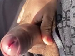 Verga grande, Británico, Pareja, Gay, Pajear, Latina, Al aire libre, Público