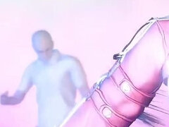 3d, アジア人, デカチン, 浮気者, エロ熟女, オマンコ, ガリガリ, オッパイの