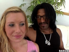 New girl tries a big black dick