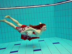 The sexy Polish Marketa naked in the pool