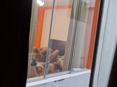 Leie, Grosser arsch, Braunhaarige, Betrug, Ehemann, Orgasmus, Zierlich, Spanner