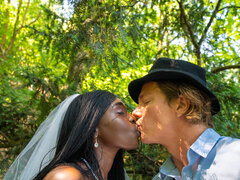 Interracial in the woods with Ricky Rascal and Zaawaadi