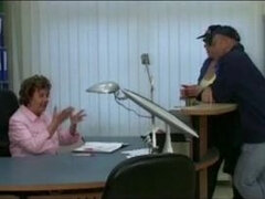 Retro German grandma gets hairy pussy satisfied in vintage adult video