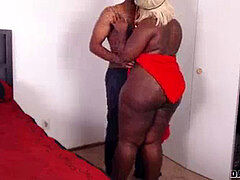 Bbw, Veľké péro, Čierne, Striekanie semena, Ebenové