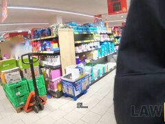 Adele Unicorn gets caught shoplifting & punished with a hard securityofficer
