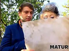 Kuřba, Pár, Babi, Hd, Dospělé, Venku, Punčochy