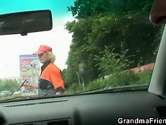 Ξανθιά, Γυαλιά, Γιαγιά, Ομάδα, Ώριμη, Εκτός, Δημόσιο, Τρίο