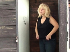 금발의, 유럽인, Hd, 나이든, 야외의