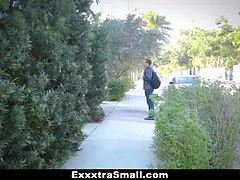 Exxxtrasmall - Tiny Teen gets narrow little snatch banged