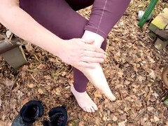 Σαδομαζοχιστικό, Επιβολή, Πόδια, Επίδειξη, Ξεφτιλισμός, Γυμνή, Δημόσιο, Μουνί