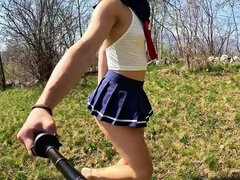 아마추어, 엉덩이, 바람핀, 드레스, 공개동영상, Hd, 이탈리아인, 야외의