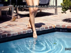 Americké, Krásky, Blondýna, Podvádění, Táta, Hd, Venku