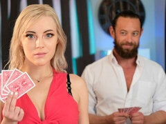 Blondine, Pik sutte, Hundestilling, Håndjob, Fisse, Barberet, Stripning, Teenager