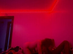 Amateur, Américain, Sucer une bite, Chatte, Fumer