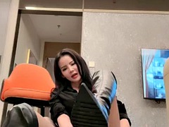 Asiatisk, Baben, Bondage, Stövlar, Kinesisk, Femdom, Fetisch, Milf