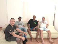 Anal, Da bunda para a boca, Bondage disciplina dominação submissão sadismo e masoquismo, Garganta funda, Dupla penetração, Interracial