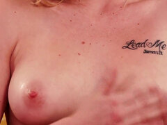 Petite Tracey Sweet with a sweet body caresses her clit