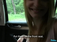 Amatööri, Suihinotto, Auto, Pettää, Ulkona, Näkökulma pov, Julkinen, Pillu