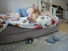 Mom Swallows Cum - Deep Throat Blowjob and Mouth Fuck with Surprise Cum in Mouth