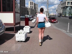 Blottande, Offentlig, Upskirt, Voyeur