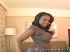 Ebony plumper with Onion Butt Kandi Kream black sex