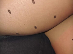 Amatör, Fransk, Klackar, Latex, Strumpbyxor, Kjol