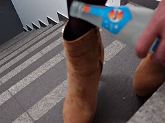 New Task - Booties full of fake cum with cumshot
