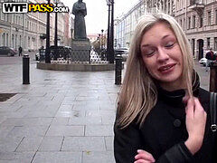 Russian teenager ass fucking Public Treesome for Money stiff