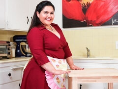 Bbw, Velké kozy, Brunetka, Vlasaté, Kuchyně, Masturbace, Milf žcbp, Pička