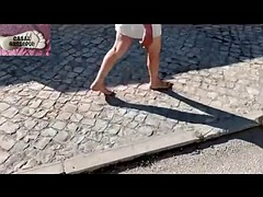 Amador amadora, Pés, Fetiche, Fetiche por pé, Maduroa, Ao ar livre cartaz de rua outdoor, Portuguêsa