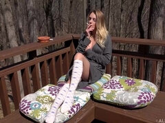 Peitos grandes, Loiroa, Masturbação, Masturbação, Melharucos naturais, Raspar depilar, Adolescente, Tetas