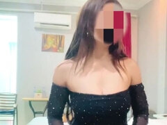 Asiático, Tetas grandes, Casero, Solo