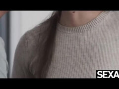 Witness Stacy Cruz's massive natural breasts bouncing during intense fucking