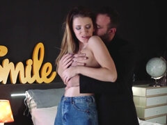 Obciąganie, Brunetka, Wytrysk, Palcówka, Hd, Naturalne cycki, Rosyjski, Trójkąt