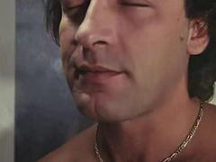 Anal, Babe, Vakker, Kukk suging, Brunette, Europeisk, Ansiktssperm, Vintage