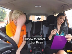 Jasmine Jae forced blonde bitch to fuck in the car